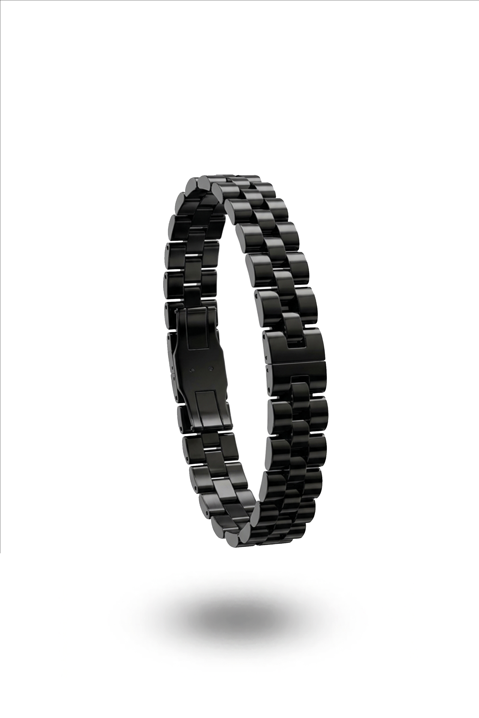 Erkek Siyah İnce rolex Bileklik