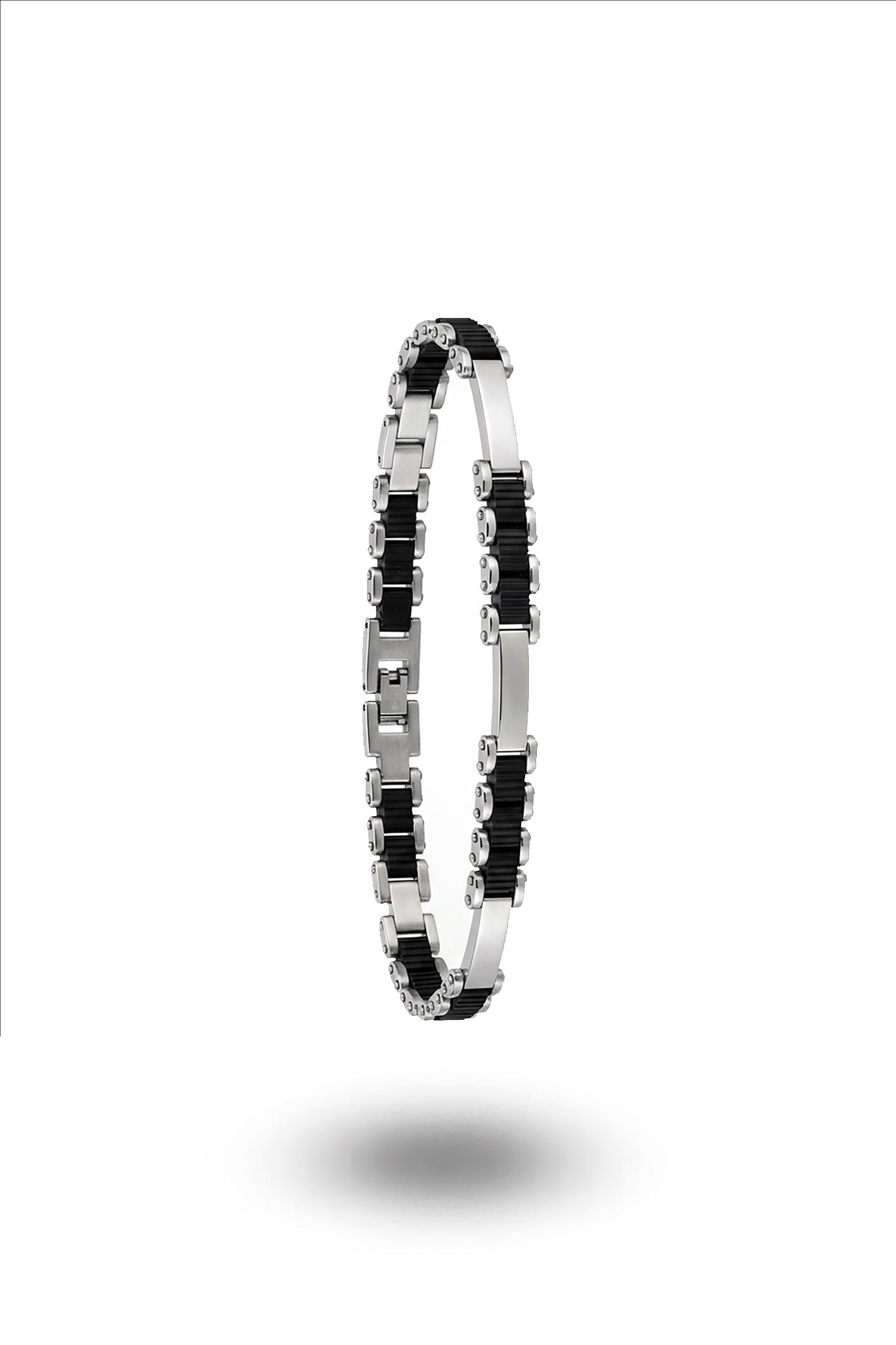 Erkek Mtl Çark Siyah Kalın Bileklik